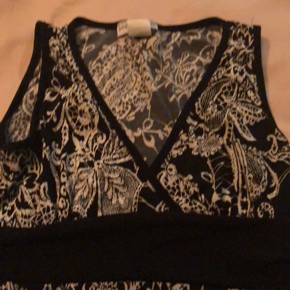 Body Cental knee lengthy Women’s black and white dress - Picture 6 of 6